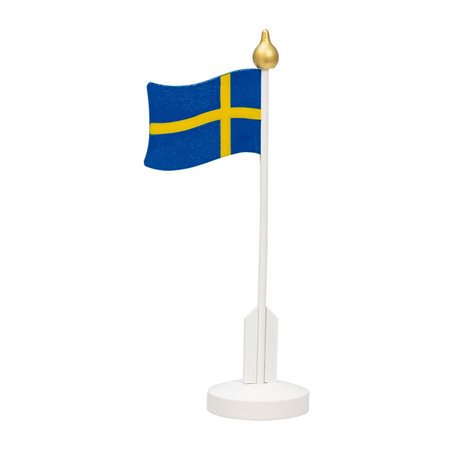 Träflagga Sverige Bordsmodell