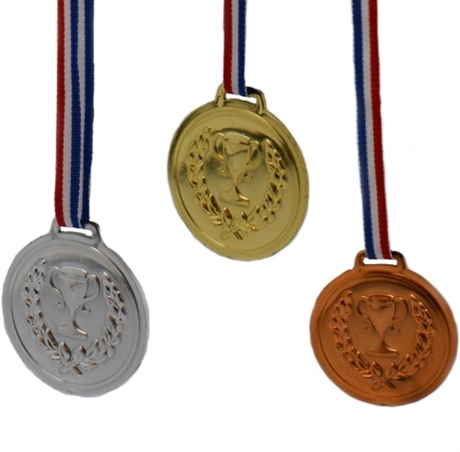 Medaljer Guld/Silver/Brons