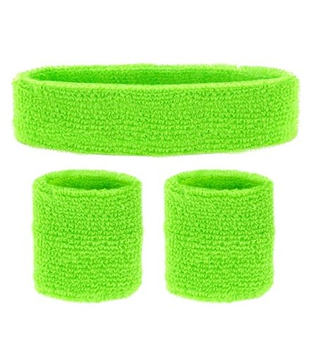 80 Tals Armband Pannband i grön Neon