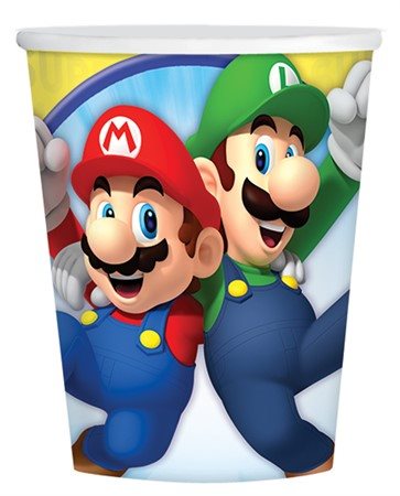 Pappersmugg Super Mario 8-pack