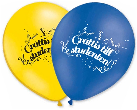 Ballonger Grattis till Studenten